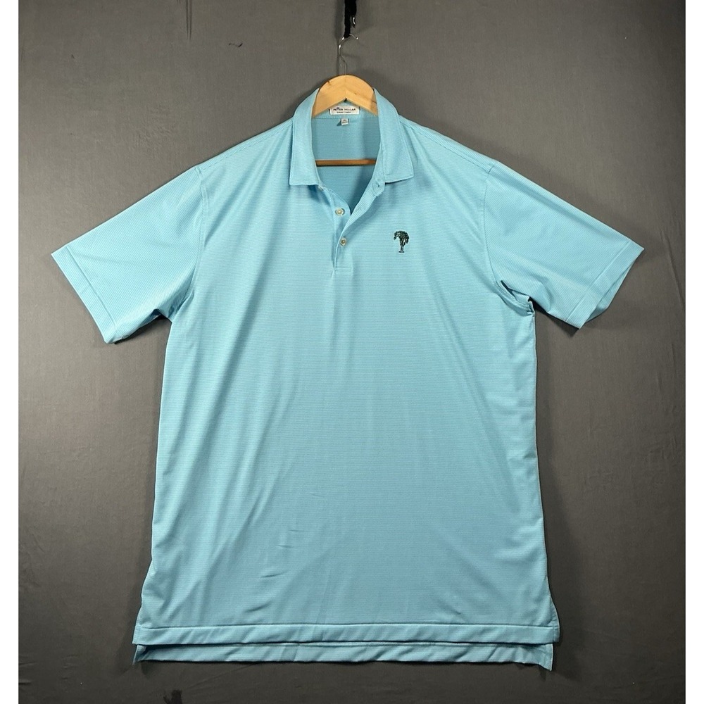 Peter Millar Summer Comfort Mens Golf Polo Shirt Tree Embroidery Club XL